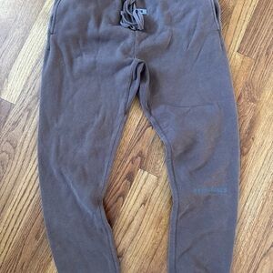 Essentials Fear of God Brown Men's Fleece Jogger Pants, Drawstring Sz M C24